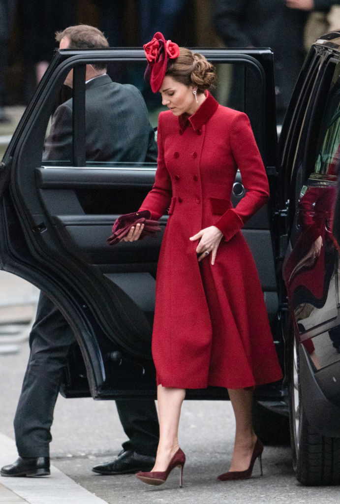 LONDON, ENGLAND - MARCH 09: Catherine, Duchess of Cambridge 
attends the Commonwealth Day Service 2020 at Westminster Abbey on March 09, 2020 in London, England. (Photo by Gareth Cattermole/Getty Images)
